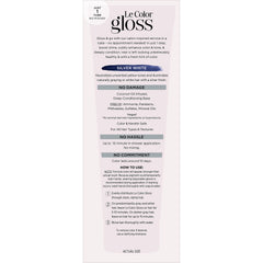 Applying L'Oreal Paris gloss in the shower on wet hair for mess-free toning benefit