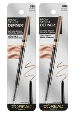 L'Oreal Paris front packaging showing pencil and spoolie for easy shaping