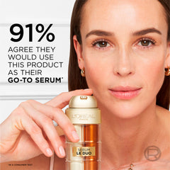 L'Oreal Paris close-up of dual nozzle highlighting precise dual-phase dispensing