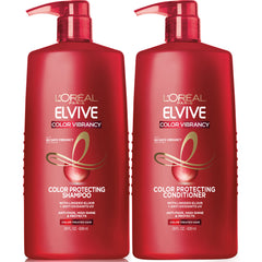 L'Oreal Paris Elvive front packaging showing bottles and benefits