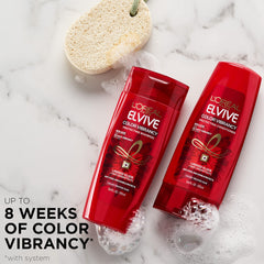 L'Oreal Paris Elvive shampoo lather demonstrating gentle cleansing