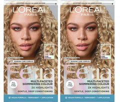 L'Oreal Paris Feria front packaging showing shade and shimmer benefits