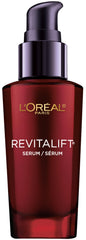 L'Oreal Paris front bottle showing product packaging and clear anti-aging benefit