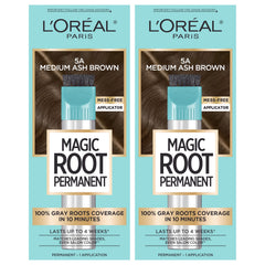 L'Oreal Paris front box showing 5A medium ash brown and quick 10-minute benefit