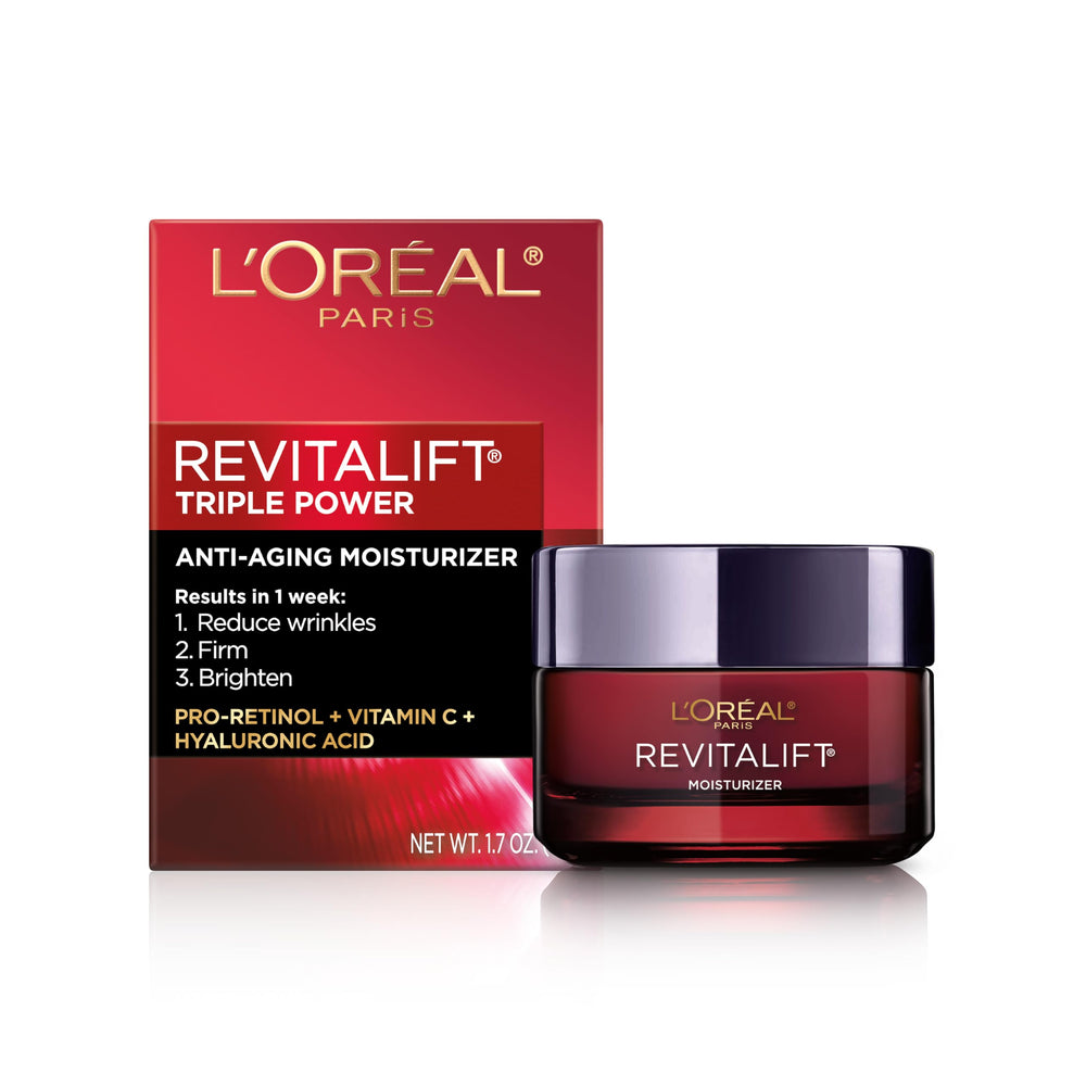L'Oreal Paris jar front view showing brand and product benefits