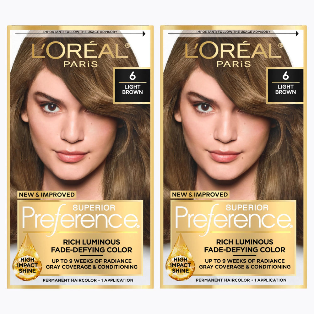 L'Oreal Paris front packaging showing kit benefits and shade