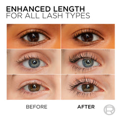 L'Oreal Paris wand stroke showing smooth formula for clump-free finish