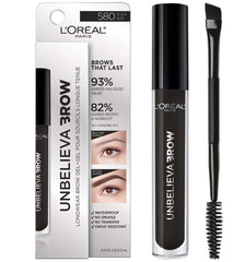 L'Oreal Paris product front packaging showing compact tube and branding benefit longwear