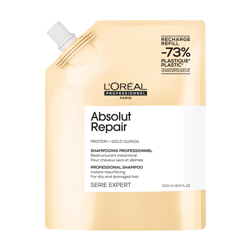 L'Oréal Professionnel front pouch showing product and refill benefit