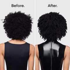 L'Oréal Professionnel shampoo in shower applied to wet curls for smoother detangling