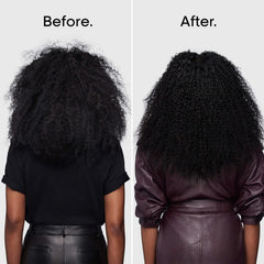 L'Oréal Professionnel product being applied to damp curls for improved definition