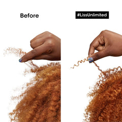 L'Oréal Professionnel pump and label close-up highlighting easy-dosing benefit