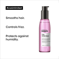 L'Oréal Professionnel serum texture on hand showing lightweight absorbency benefit