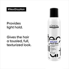 L'Oréal Professionnel bottle in hand to show size and easy professional handling