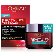L'Oreal Paris jar front view showing product and clean design for visible care
