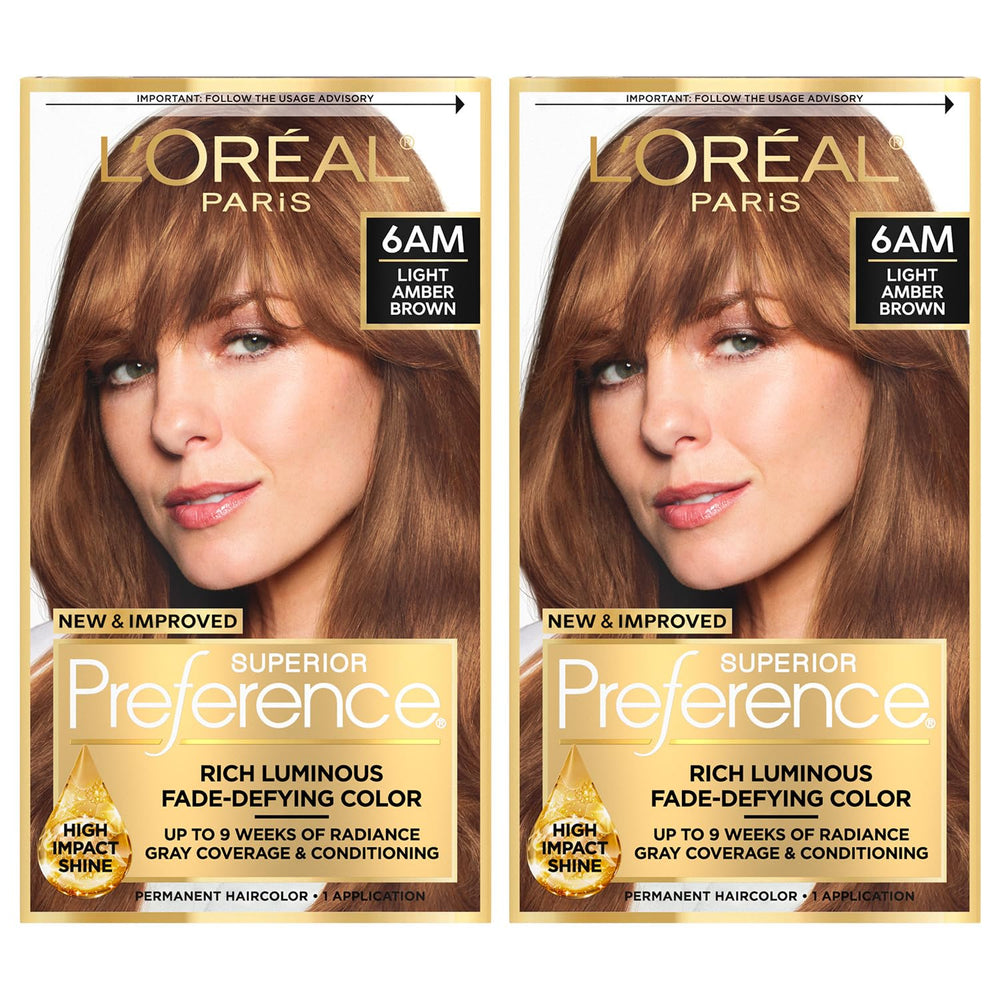 L'Oreal Paris front packaging showing kit and shade with clear benefit