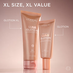L'Oreal Paris pump and cap detail emphasizing easy, mess-free dispensing