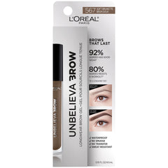 L'Oreal Paris spoolie blending brow hairs for natural finish