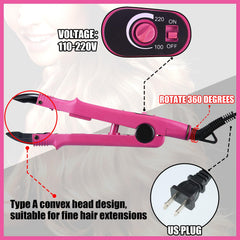 Lothee detailed heat iron plate showing safe even heating for keratin fusion