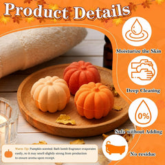 Lounsweer pumpkin bath bombs displayed inside organza bag for elegant gifting