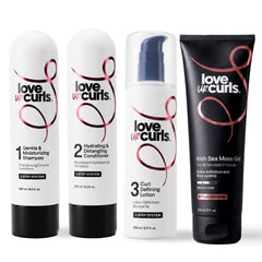 Love Ur Curls front packaging showing full curl kit and benefits