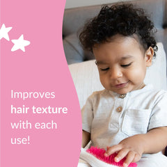 Love Ur Curls bottle held in hand showing travel-friendly size benefit