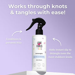 Love Ur Curls spray nozzle dispensing mist for easy knot removal benefit