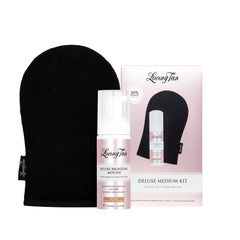 Loving Tan front packaging showing travel-size mousse and benefits
