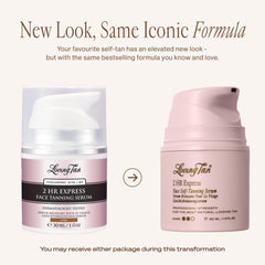 Loving Tan dropper releasing serum texture highlighting hydration and lightweight feel