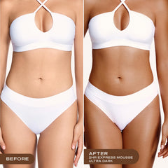 Loving Tan close-up of ultra dark mousse texture demonstrating smooth application