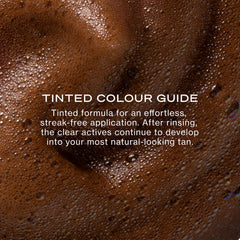 Loving Tan mousse on application mitt ready to blend, ensures streak-free application