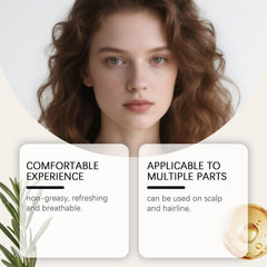 LOYOTICE Fari applied to scalp with fingertips for soothing nourishment