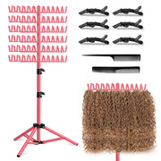 LPHGFZA front view of assembled braiding rack showing organization benefit