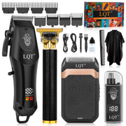 LQT hair clipper front view showing sleek design and reliable cutting