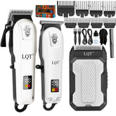 LQT clipper front view showing ergonomic grip and professional styling benefit