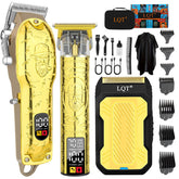 LQT clippers front view showing professional gold finish and ergonomic grip benefit