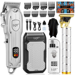 LQT full grooming kit front view showing all pieces and practical layout