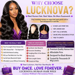 LUCKNOVA side profile showing wave flow and bounce for fuller silhouette benefit