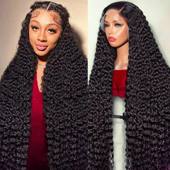 Lucksee front view showing natural hairline and realistic waves benefit natural appearance
