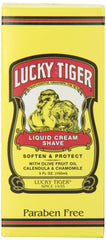 Close-up of Lucky Tiger cream texture and rich foam, showing moisturizing cushion