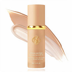 LUEXEEA front packaging showing sleek bottle and SPF 50 benefit