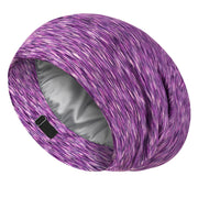 LULUSILK bonnet front view showing smooth silk finish and purple color, protective benefit