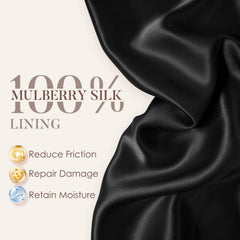 LULUSILK silk texture close-up shows smooth fiber for less friction