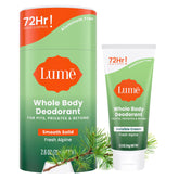 Lume front packaging showing Fresh Alpine scent and benefits
