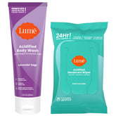 Lume lavender sage body wash front packaging showing scent and size