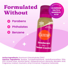 Lume mist in air texture shot showing quick-dry invisible coverage benefit