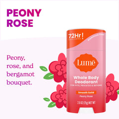 Lume Peony Rose stick with cap removed showing easy twist-up application