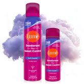 Lume front packaging showing soft powder scent and dual sizes for reliable protection