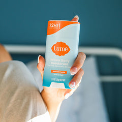 Applying Lume to intimate area illustration for safe unscented freshening