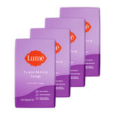 Lume front packaging showing four lavender sage bars and clear branding for quick identification